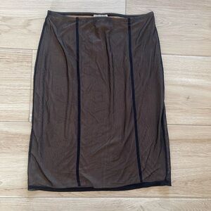 Vintage Sheer Black‎ Skirt S